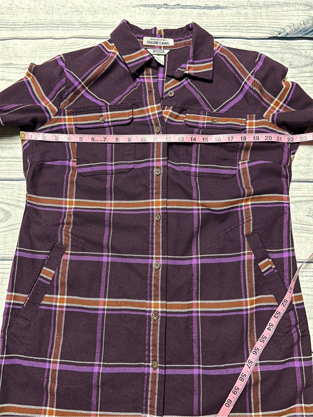 NWOT Duluth Folklore Flannel Shirt Size Medium - Picture 7 of 12